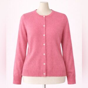 Cashmere Cardigan Sweater | Sutton Studio | Blush Pink Women’s Size M